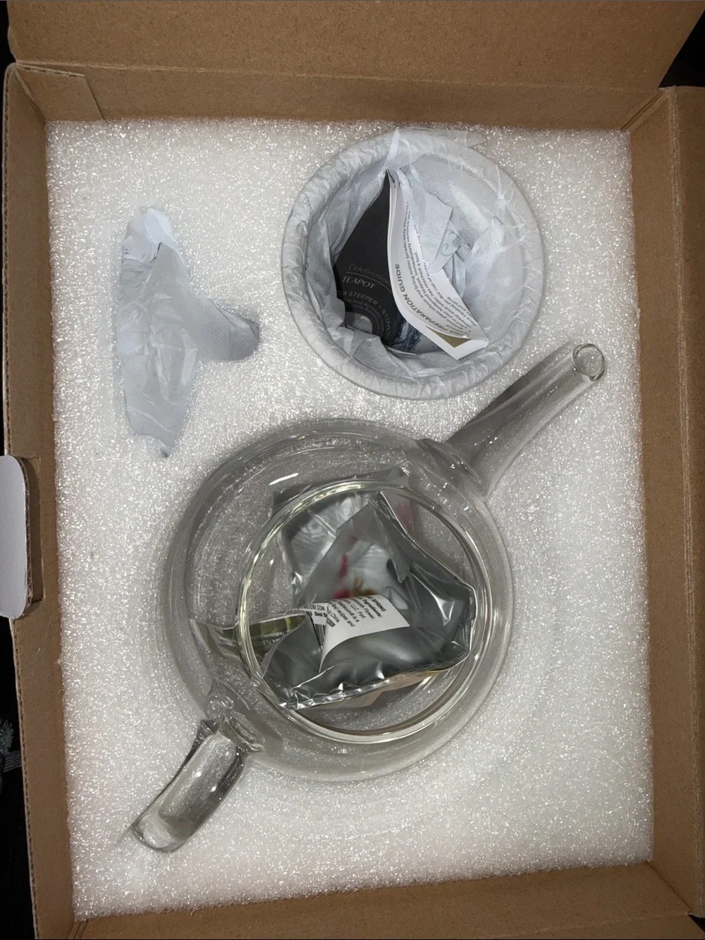 bloom Clear Glass Teapot with Infuser and Flower Bloom